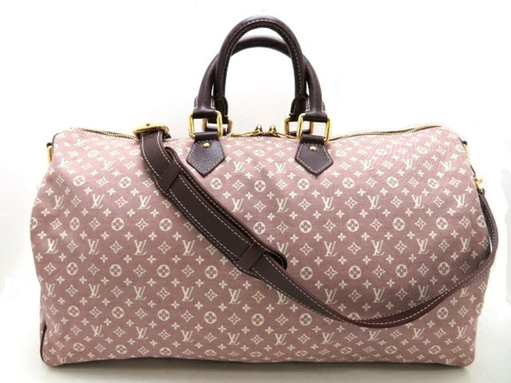LOUIS VUITTON Speedy Voyage Boston Bag Monogram Idylle Sepia
